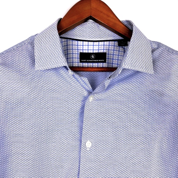 Hart Schaffner Marx Mens Button-down Shirt LG - Picture 3 of 7